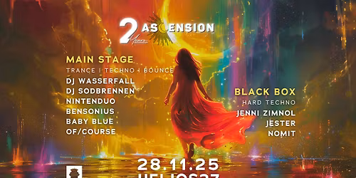 2 Years Ascension w\/ DJ Wasserfall, DJ Sodbrennen, Jenni Zimnol, Jester & more at Helios37
