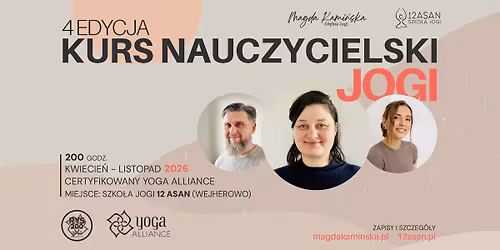 Kurs nauczycielski hatha jogi RYS 200 \u2013 weekendowy Yoga Alliance