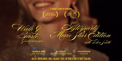 \u2606 R\u00c9VEILLON DU NOUVEL AN 31.12 \u2606 Walk & Taste Gastronomique et Afterparty w\/ Ben Smith \u2606 La Bovaria