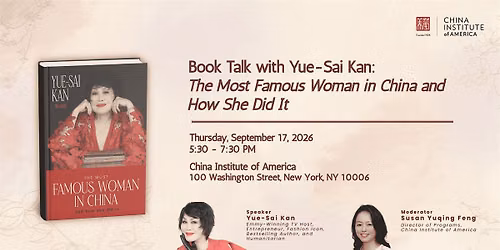 Book Talk with Yue-Sai Kan
