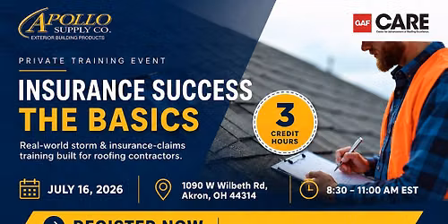 Insurance Success: The Basics - Private Training Event