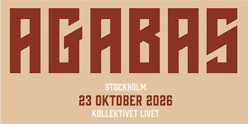 Agabas | Live p\u00e5 Kollektivet Livet, Stockholm