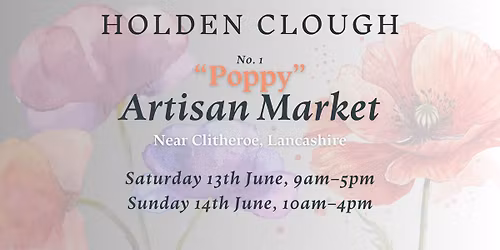 Artisan Market at Holden Clough - 'Poppy'