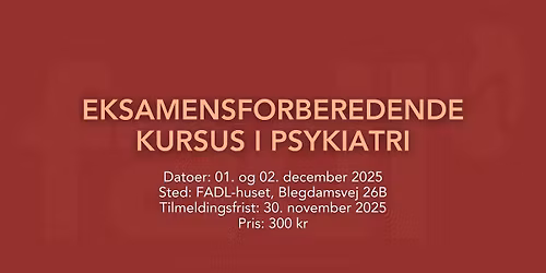 Eksamensforberedende kursus i psykiatri