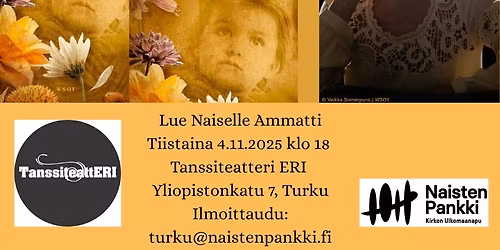 Lue Naiselle Ammatti 2025, Turku