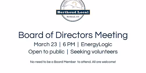 Board of Directors Meeting \u2014 Plant Sale Planning