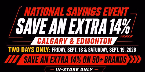 National Savings Event: Alberta Saves an Extra 14%