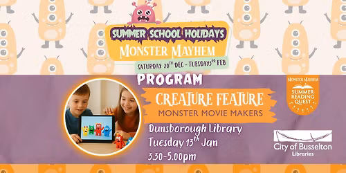 Creature Feature: Monster Movie Makers @ Dunsborough Library
