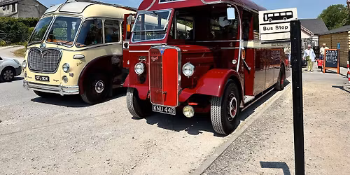 Derbyshire vintage bus and steam train trip with lunch included  