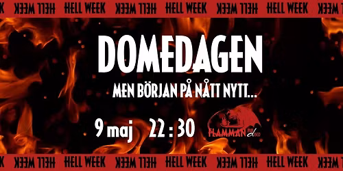 Domedagen - Terminsst\u00e4ngning P\u00e5 Flamman