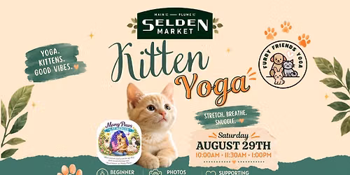 Kitten Yoga at Selden Market