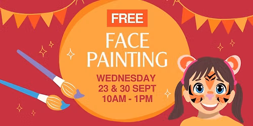FREE FACE PAINTING WATERVALE SHOPPING CENTRE