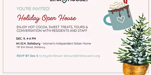 W.I.S.H. Salisbury - Women's Independent Sober Home -  Holiday Open House