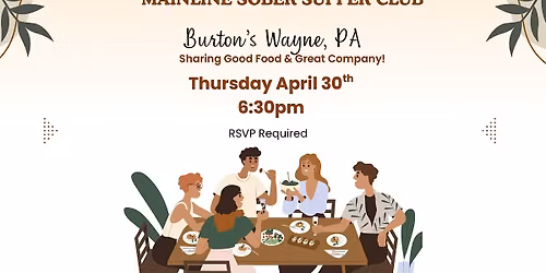 April 2026 Mainline Sober Supper Club