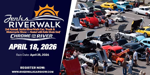 2nd Annual Jenks Riverwalk Car, Truck & Motorcycle Show \u2014 Hosted with Suite Shots Golf