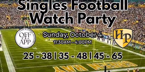 Singles Packers Watch Party hosted at Hagemeister Park