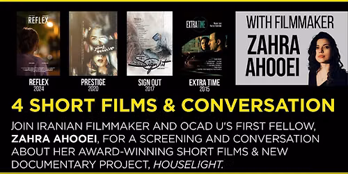 Zahra Ahooei: Film Screening & Conversation: October 1, 2026