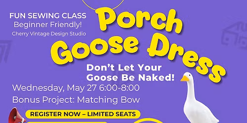 Sew a Porch Goose Dress and Bow