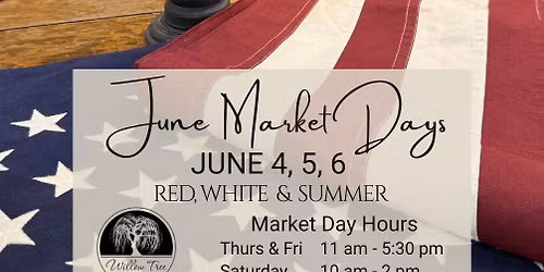 June Market Days - Red, White & Summer