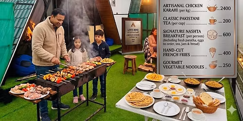 live BBQ in Top mountains