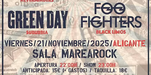 Festival de Tributos AMERICAN ROCK PUNK (Alicante)