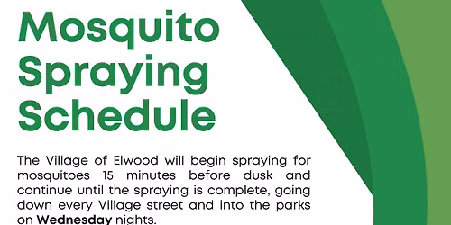 Mosquito Spraying Schedule