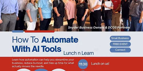 FREE Lunch N Learn AI Automation for Businesses