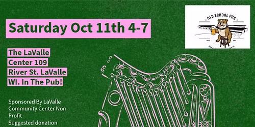 Shari Sarazin, Gifted Harpist and Story teller at the old School Pub