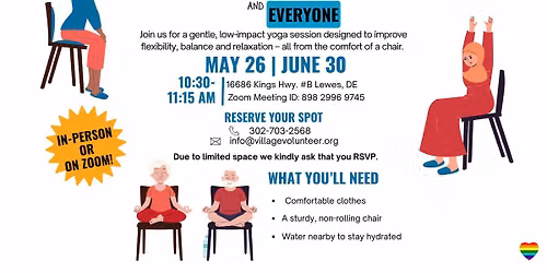 Chair Yoga for beginners, seniors, and everyone!