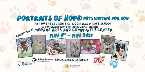 Portraits of Hope - Pet Portrait Exhibit of BAS Adoptable Animals