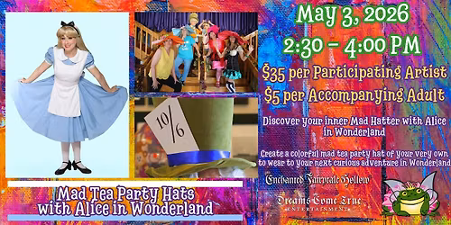 Art with Character: Mad Tea Party Hats with Alice in Wonderland
