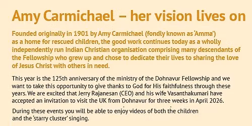 125 Years of the Dohnavur Fellowship