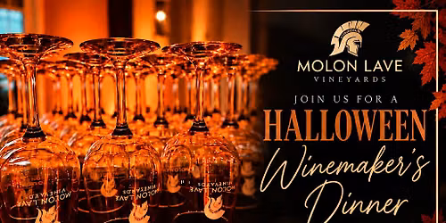 Molon Lave Vineyards Halloween Winemaker's Dinner 2026