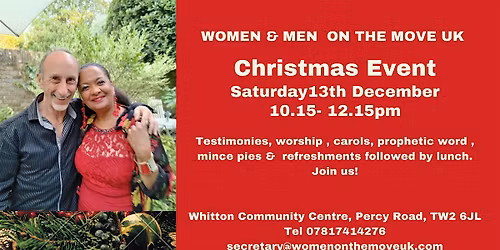 Women & Men on the Move  end of year Prophetic Meeting !