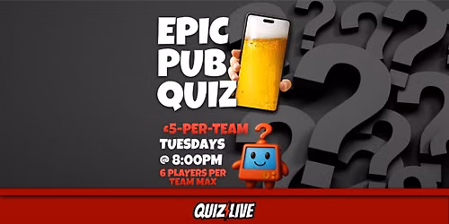 The Blacksmiths Arms: Weekly Smartphone Quiz Live