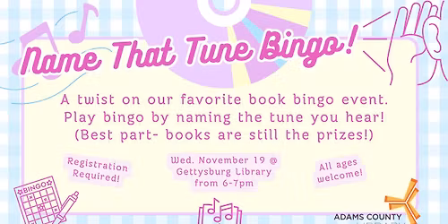 Name That Tune Bingo