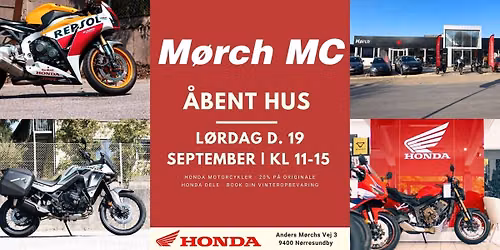 \u00c5bent Hus hos M\u00f8rch MC | 19. september