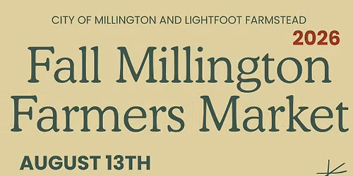 9\/10 - Fall Millington Farmers Market