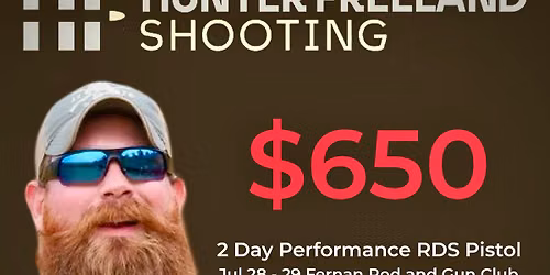 Hunter Freeland 2 Day Performance RDS Pistol