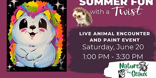 LIVE Hedgehog Encounter and Paint Event 