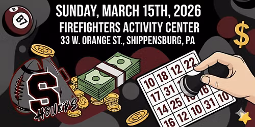 SGYFA HOUNDS CASH BINGO