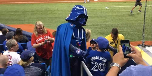 Pending a Game 7 Win - Darth Blue Jays\u2019 Sidewalk Parade 