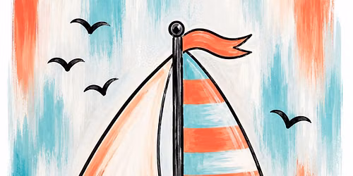 Kids Camp Sailboat Canvas Painting Class