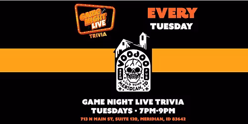 Game Night Live Trivia is at Voodoo Brewing (Meridian)!