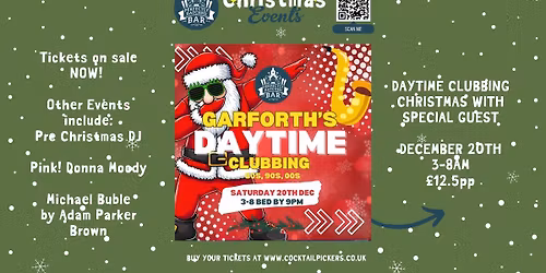 DAYTIME CLUBBING.... Christmas Special Guest - 80s, 90s, 00s