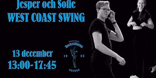 West Coast Swing - 13/12 - Avancerad nivå & tävlingsträning - med Sofie & Jesper