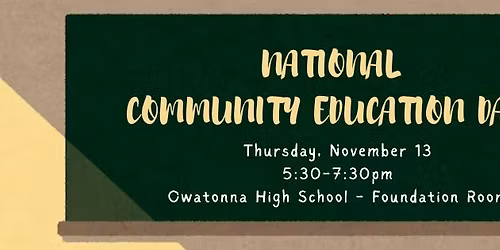 National Community Education Day!