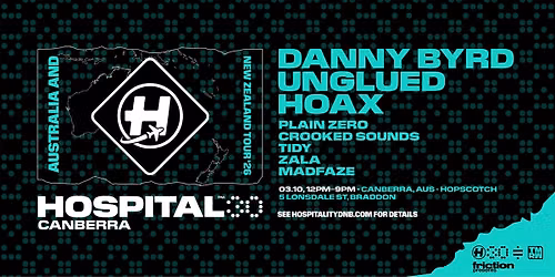 30 Years of Hospital Records ft Danny Byrd (UK), Unglued (UK) & Hoax (UK) @ Hopscotch