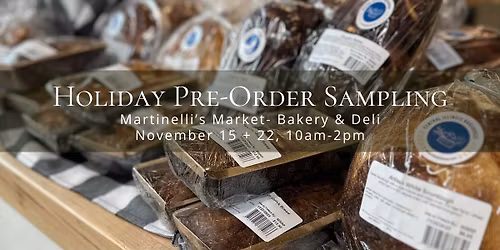 Holiday Pre-Order Sampling