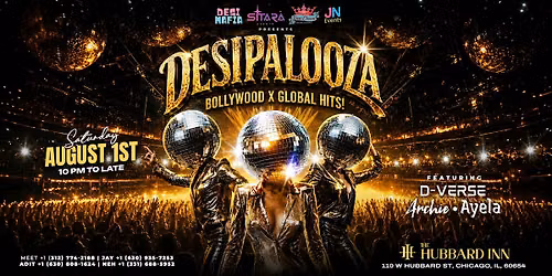 Bollywood X Global Hits | Chicago | August 1st | The Hubbard